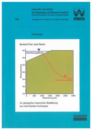 Zur gekoppelten numerischen Modellierung von unterirdischem Hochwasser de Bernhard Peter Josef Becker