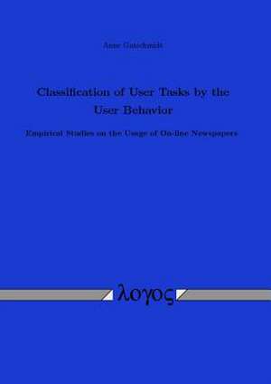 Classification of User Tasks by the User Behavior