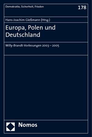 Europa, Polen und Deutschland de Hans-Joachim Giessmann