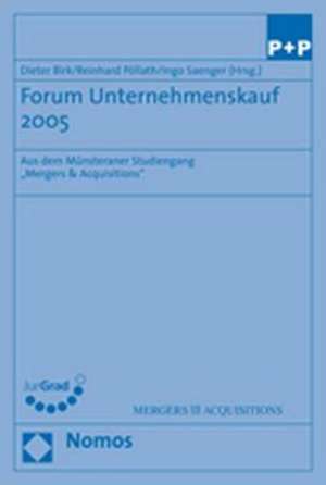 Forum Unternehmenskauf 2005 de Dieter Birk