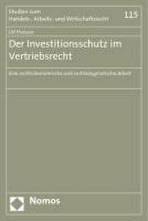 Der Investitionsschutz im Vertriebsrecht de Ulf Hansen