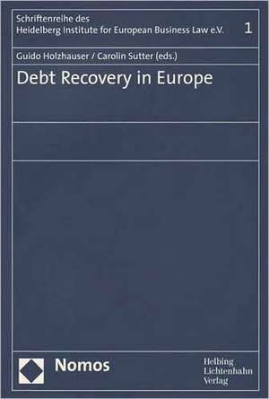 Debt Recovery in Europe de Guido Holzhauser