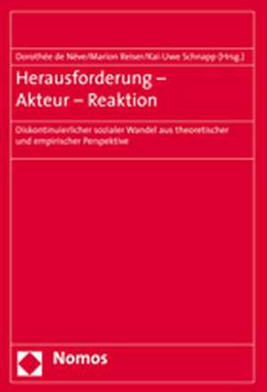 Herausforderung - Akteur - Reaktion de Dorothée de Nève