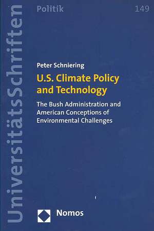 U.S. Climate Policy and Technology de Peter Schniering