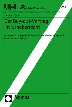 Der Buy-out-Vertrag im Urheberrecht de Stephan Appt