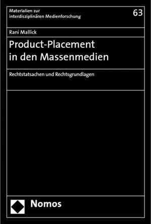 Product-Placement in den Massenmedien de Rani Mallick