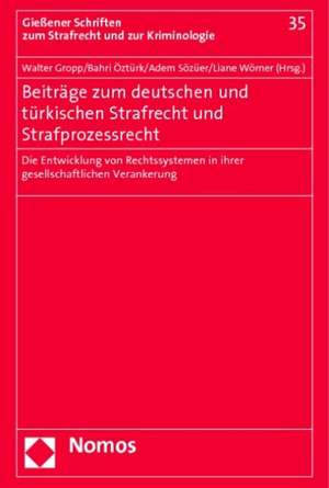 Beiträge zum deutschen und türkischen Strafrecht und Strafprozessrecht de Walter Gropp