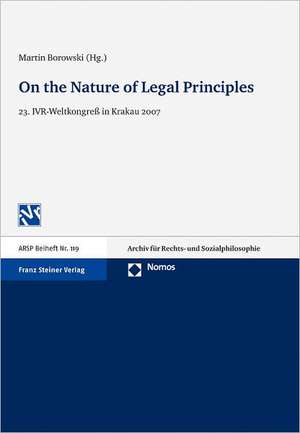 On the Nature of Legal Principles de Martin Borowski