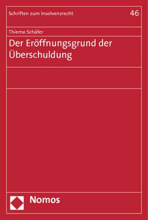 Der Eröffnungsgrund der Überschuldung de Thiemo Schäfer