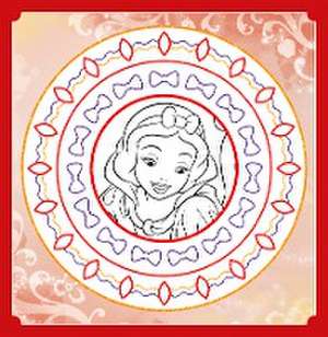 Disney Prinzessin: Meine Glitzer-Mandalas zum Ausmalen