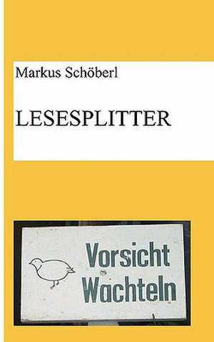 Lesesplitter de Markus Schöberl