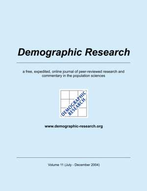 Demographic Research, Volume 11 de Max-Planck-Institute für demograf. Forschung