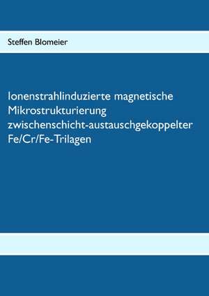 Ionenstrahlinduzierte Magnetische Mikrostrukturierung Zwischenschicht-Austauschgekoppelter Fe/Cr/Fe-Trilagen: Anspruchsvolle Ubungen Fur Ein Abwechslungsreiches Training de Steffen Blomeier