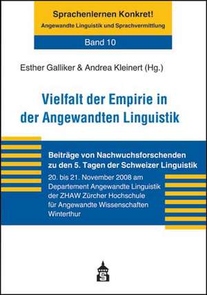 Vielfalt der Empirie in der Angewandten Linguistik de Esther Galliker