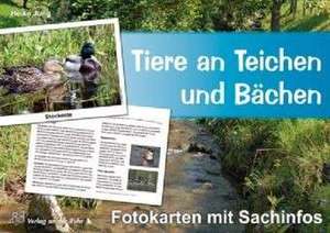 Tiere an Teichen und Bächen - Fotokarten mit Sachinfos de Heike Jung