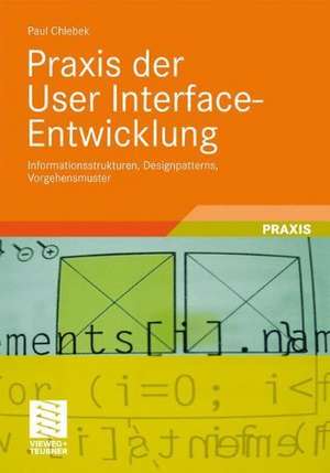 Praxis der User Interface-Entwicklung: Informationsstrukturen, Designpatterns, Vorgehensmuster de Paul Chlebek