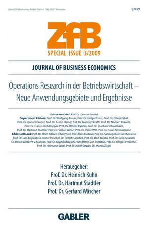 Operations Research in der Betriebswirtschaft: Neue Anwendungsgebiete und Ergebnisse de Heinrich Kuhn