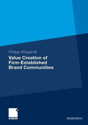 Value Creation of Firm-Established Brand Communities de Philipp Wiegandt