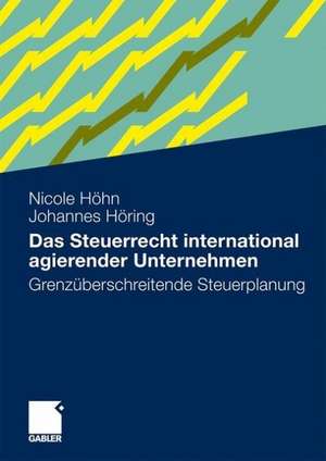 Das Steuerrecht international agierender Unternehmen: Grenzüberschreitende Steuerplanung de Nicole Höhn