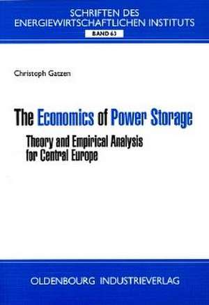 The Economics of Power Storage de Christoph Gatzen