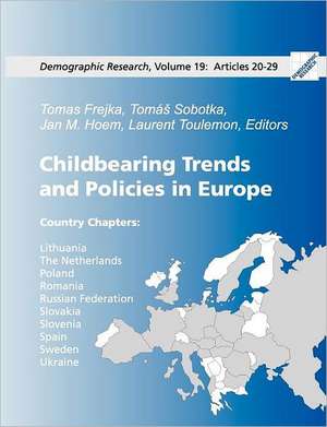 Childbearing Trends and Policies in Europe, Book III de Tomas Frejka