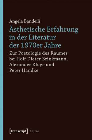 Ästhetische Erfahrung in der Literatur der 1970er Jahre de Angela Bandeili