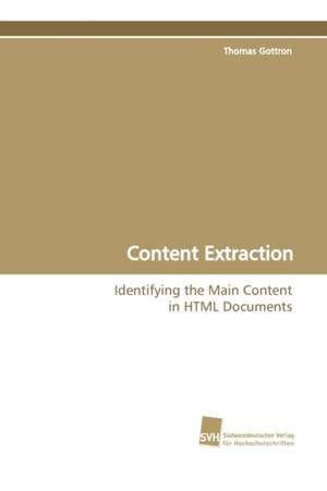 Content Extraction de Thomas Gottron