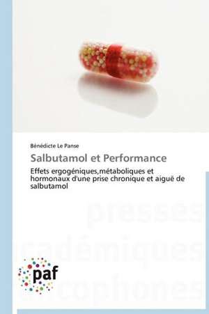 Salbutamol et Performance de Bénédicte Le Panse