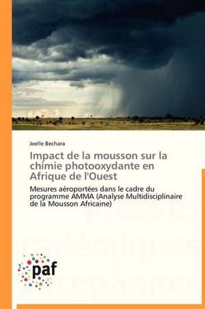 Impact de la mousson sur la chimie photooxydante en Afrique de l'Ouest de Joelle Bechara