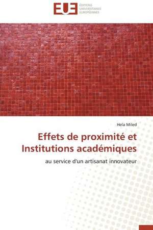 Effets de Proximite Et Institutions Academiques: Cas Du Riz de Kovie Au Togo de Hela Miled