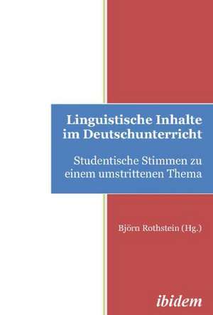 Linguistische Inhalte im Deutschunterricht. Studentische Sti