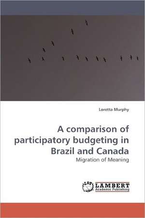 A comparison of participatory budgeting in Brazil and Canada de Loretta Murphy