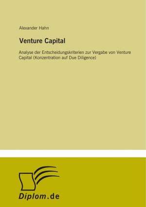 Venture Capital de Alexander Hahn