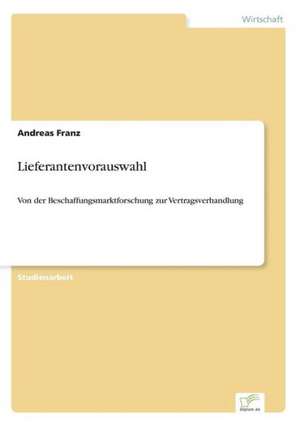 Lieferantenvorauswahl de Andreas Franz