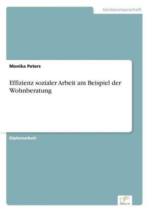 Effizienz Sozialer Arbeit Am Beispiel Der Wohnberatung: Methoden Und Ergebnisse de Monika Peters