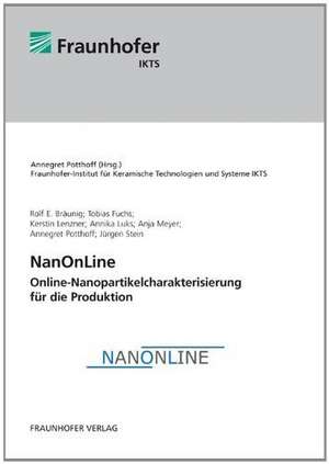 NanOnLine - Online-Nanopartikelcharakterisierung für die Produktion de Rolf E. Bräunig