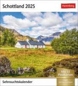 Schottland Sehnsuchtskalender 2025 - Wochenkalender mit 53 Postkarten de Patrick Frischknecht