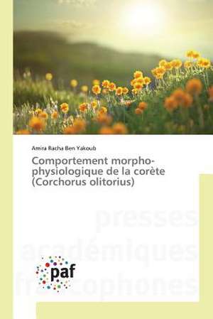 Comportement morpho-physiologique de la corète (Corchorus olitorius) de Amira Racha Ben Yakoub