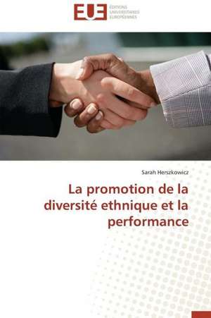 La Promotion de La Diversite Ethnique Et La Performance: Enseignement Et Metalangage de Sarah Herszkowicz