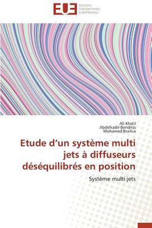 Etude D'Un Systeme Multi Jets a Diffuseurs Desequilibres En Position: Apotre Et Pretresse Des Paiens de Ali Khelil