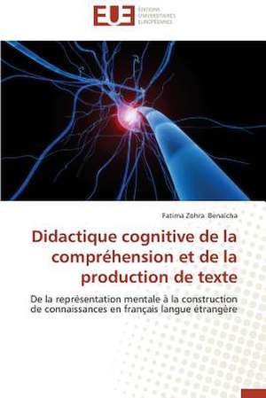 Didactique Cognitive de La Comprehension Et de La Production de Texte: Un Anthroponyme Revelateur de Soi de Fatima Zohra Benaïcha