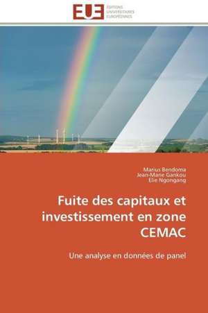 Fuite Des Capitaux Et Investissement En Zone Cemac: Theorie Et Application de Marius Bendoma