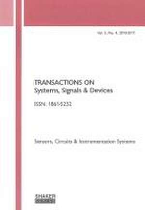 Transactions on Systems, Signals and Devices Vol. 5, No. 4 de Olfa Kanoun