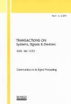 Transactions on Systems, Signals and Devices Vol. 8, No. 3 de Faouzi Derbel