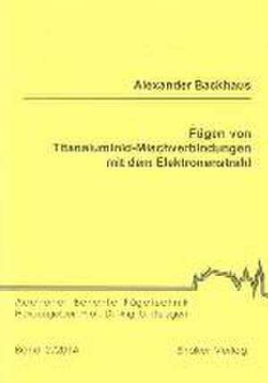 Fügen von Titanaluminid-Mischverbindungen mit dem Elektronenstrahl de Alexander Backhaus