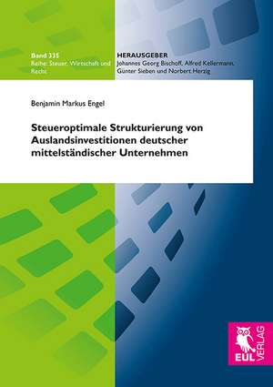 Steueroptimale Strukturierung von Auslandsinvestitionen deutscher mittelständischer Unternehmen de Benjamin Markus Engel