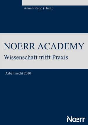 Noerr Academy de Annuß/Rupp