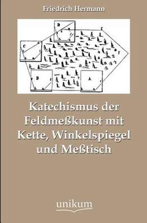 Katechismus der Feldmeßkunst mit Kette, Winkelspiegel und Meßtisch de Friedrich Hermann