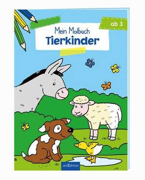Malbuch ab 3 - Tierkinder de Angelika Penner