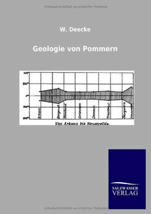 Geologie von Pommern de W. Deecke